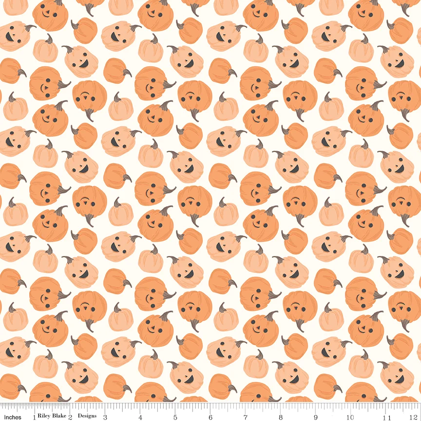 Frank and Friends PUMPKINS CLOUD C17472-CLOUD Fabric Yardage - Image 2