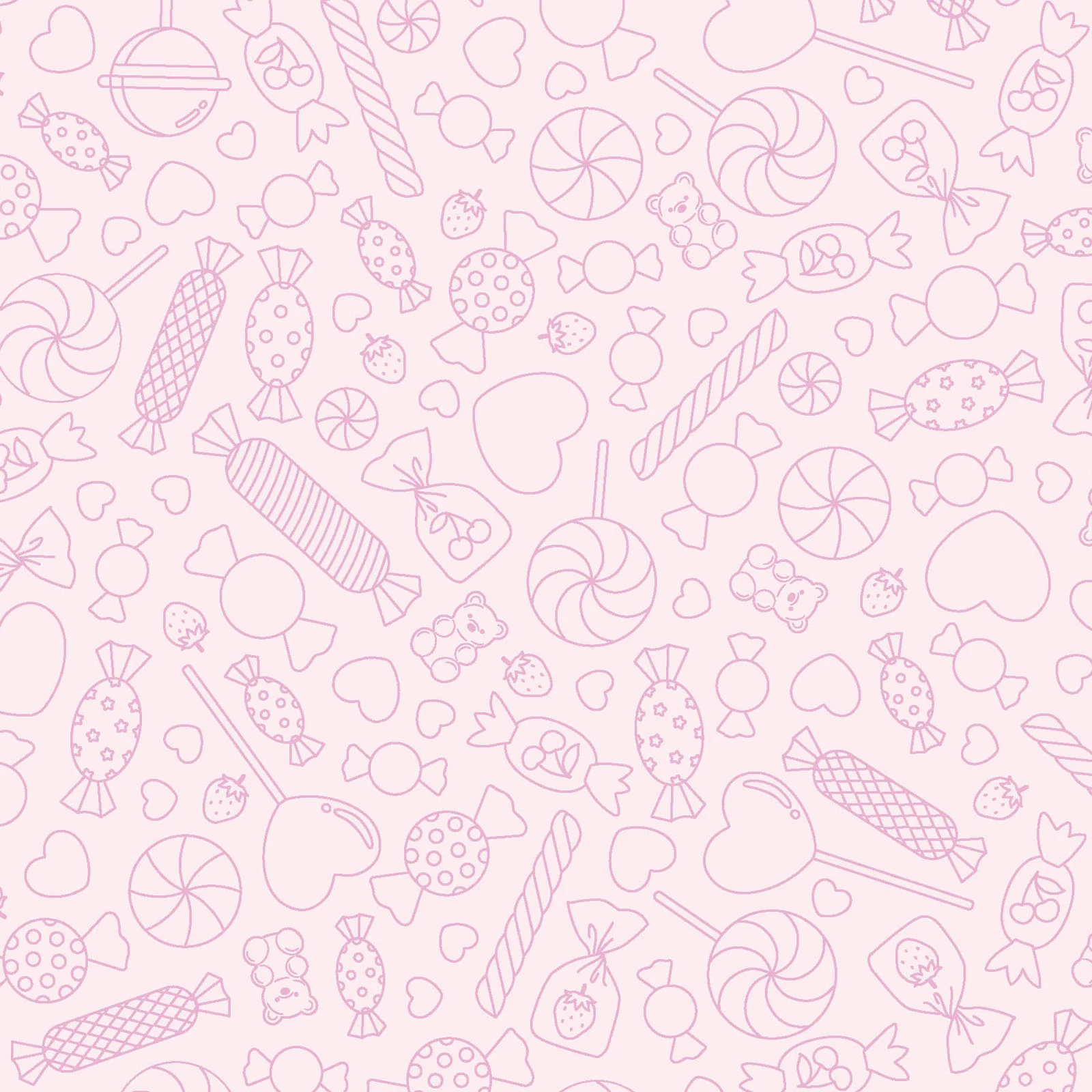 Kimberbell Maywood Studios Sweet Shoppe Candy Lines Pink MAS11027-P Fabric Yardage