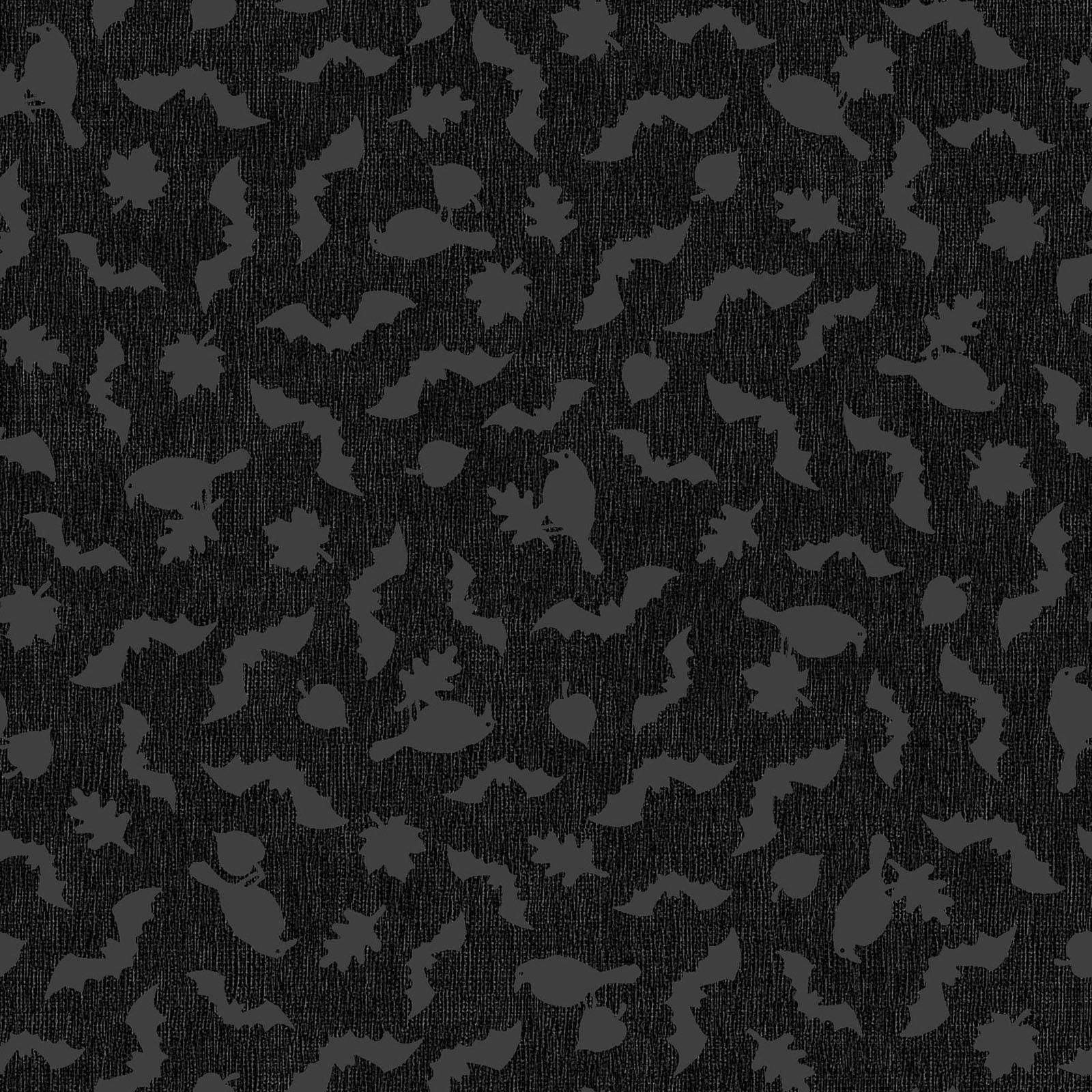 Maywood Studios Pumpkin Grove BATS AND CROWS BLACK MAS11185-J Fabric Yardage