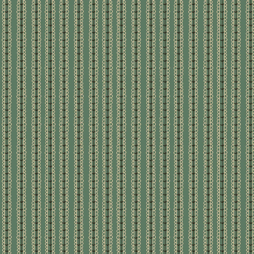 Riley Blake Morning Latte Stripes Green C16927-GREEN Fabric Yardage