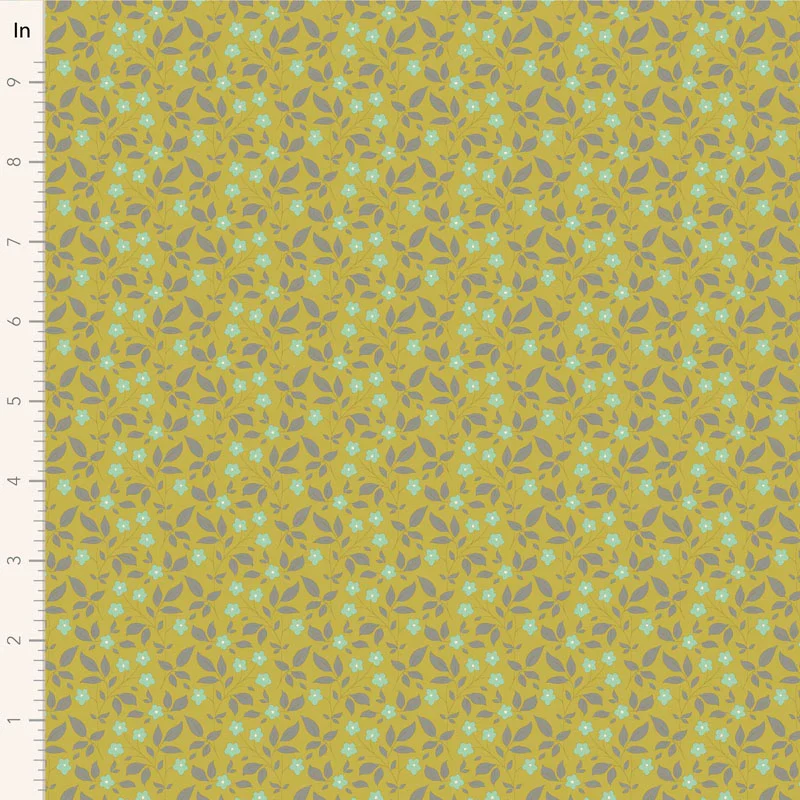 Tilda Sunday Brunch Blender TIPSY SOUR YELLOW TIL110119 Fabric Yardage
